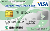 りそなVisaデビットカード／関西みらい銀行